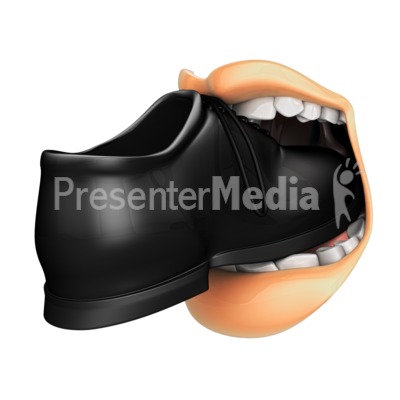 Put Foot In Mouth   Presentation Clipart   Great Clipart For
