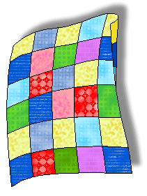 Quilt Clip Art 4   Large Quilt Shadowed