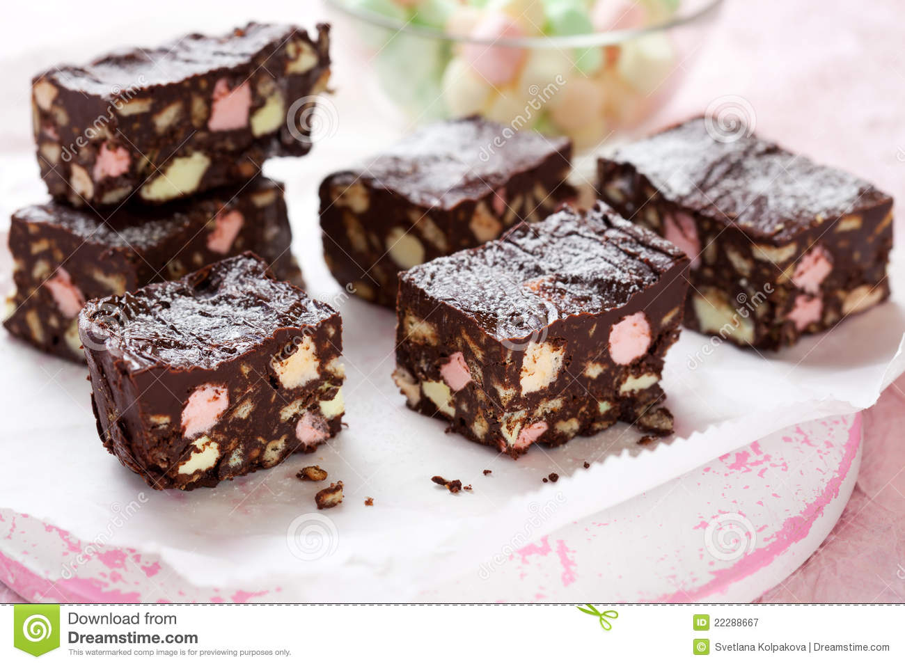 Rocky Road Cake Royalty Free Stock Photography   Image  22288667