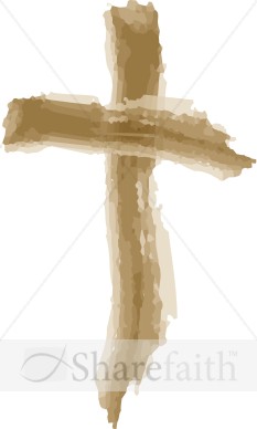 Rough Wooden Cross   Cross Clipart