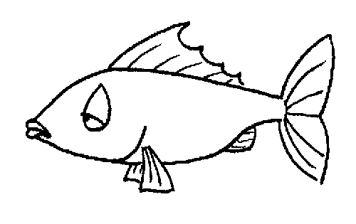 Search Terms  Black And White Bw Cartoon Fish Coloring Pages Fish    