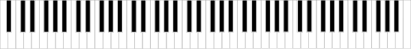 Standard 88 Key Piano Keyboard Clip Art At Clker Com   Vector Clip Art    