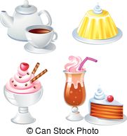 Sweet Food And Drinks Vector Image See The Similar Images