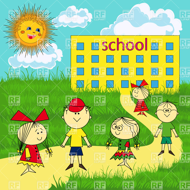 And Sun In Sunny Day Download Royalty Free Vector Clipart  Eps