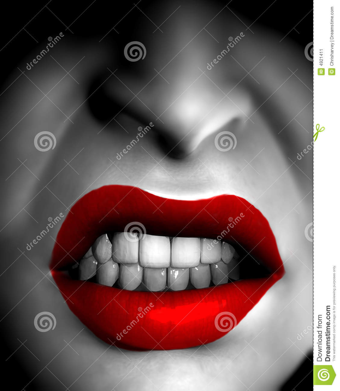 Angry Mouth 5 Stock Image   Image  4921411