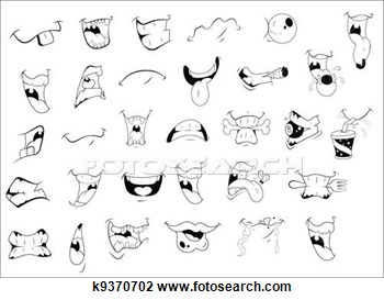 Angry Mouth Drawing Clip Art   Cartoon Mouth