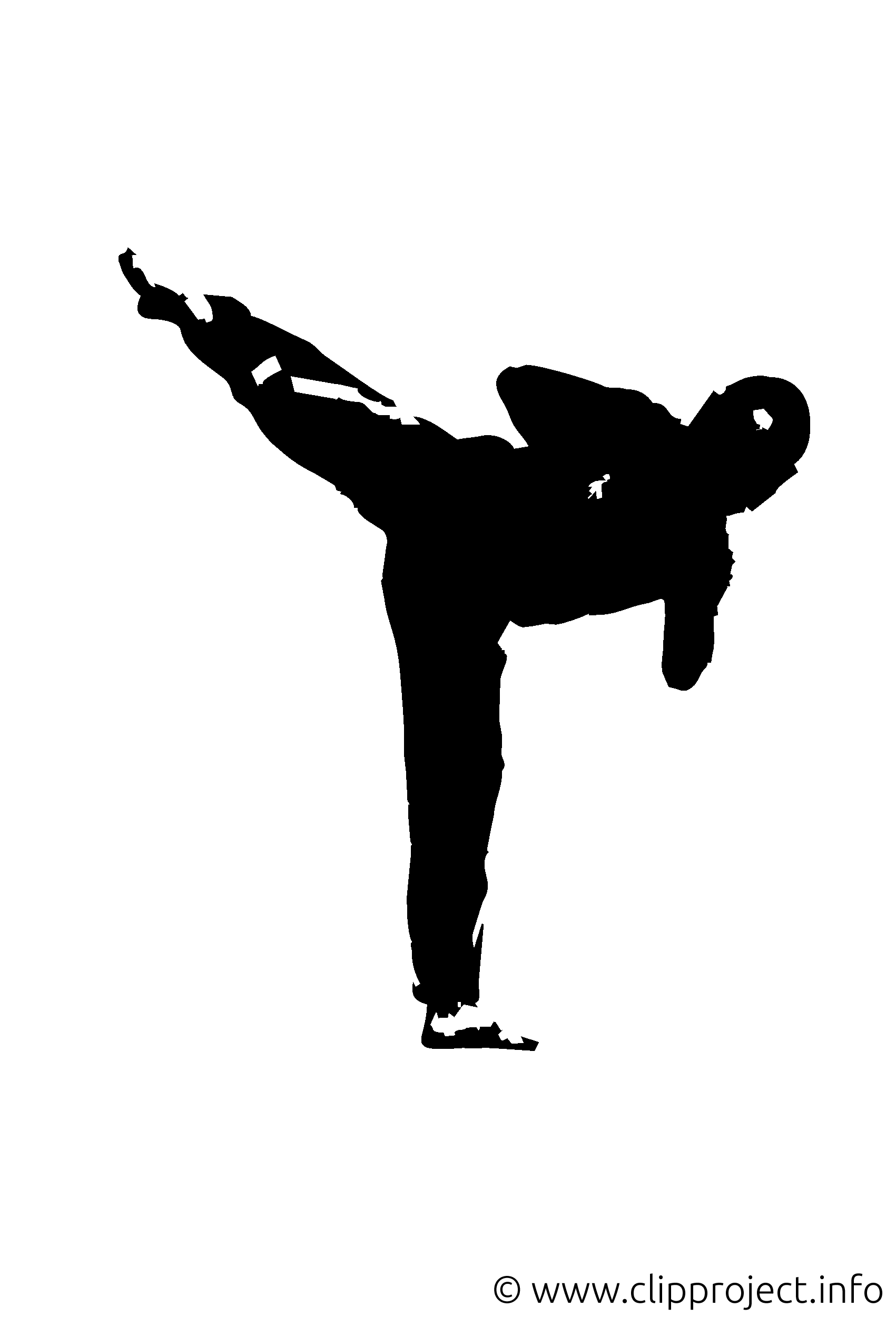Bildtitel  Silhouette Karate Kick Clipart   Image