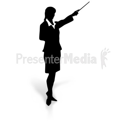 Businesswoman Silhouette Point   Education And School   Great Clipart    