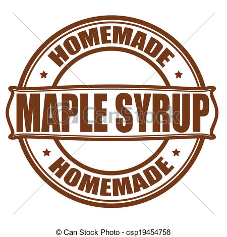 Clipart Vector Of Maple Syrup   Stamp With Text Maple Syrup Inside    