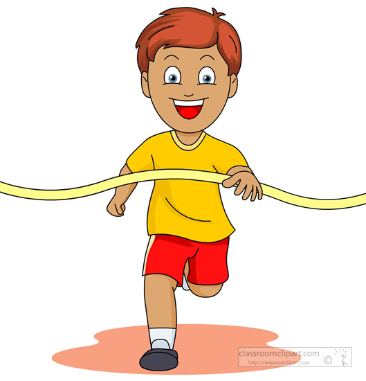 Crossing Finish Line Clipart