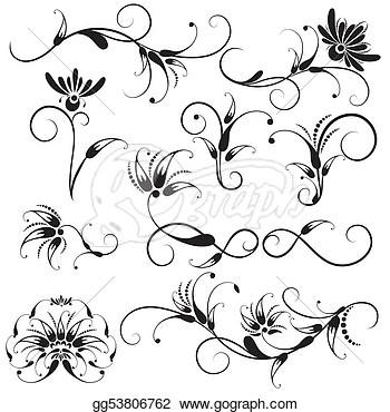 Decorative Designs Clip Art Clip Art   Decorative Floral