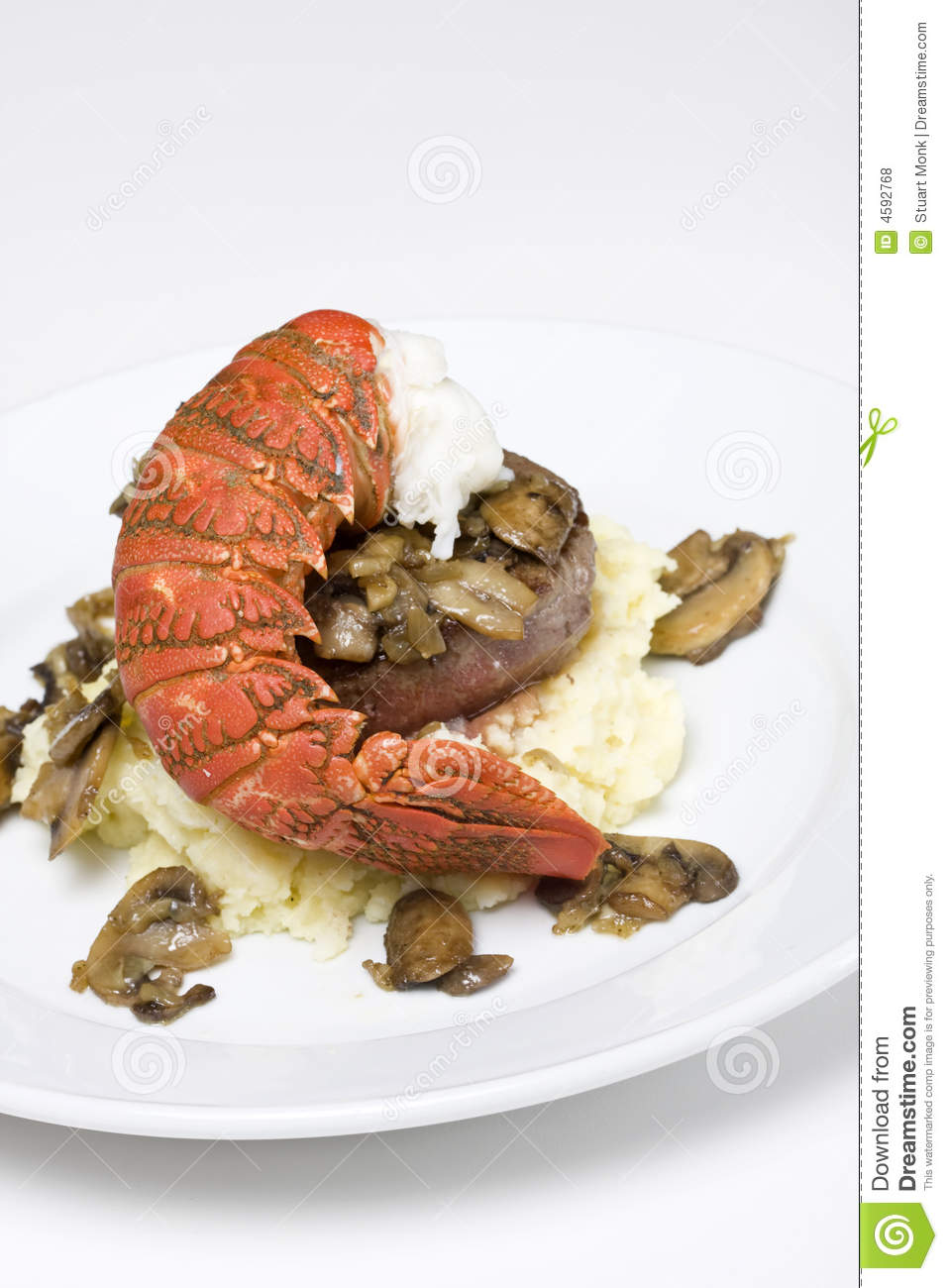 Filet Steak And Lobster Royalty Free Stock Photos   Image  4592768