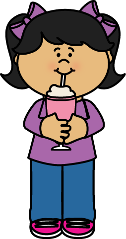 Girl Drinking Milkshake Clip Art   Girl Drinking Milkshake Image
