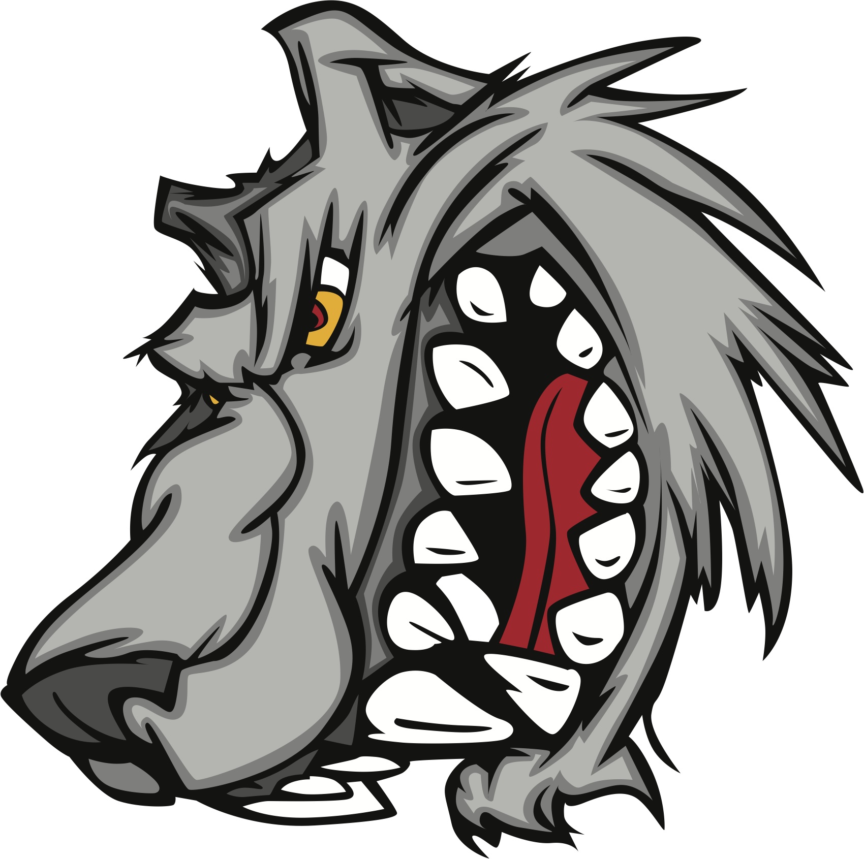 Gray Wolf Strong Clipart   Cliparthut   Free Clipart