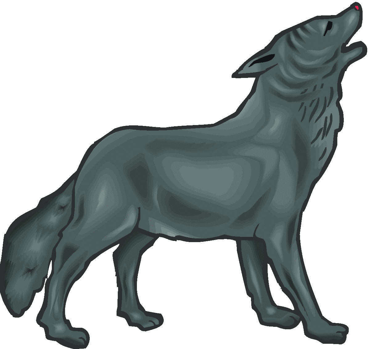 Grey Wolf Clip Art   Clipart Panda Free Clipart Images