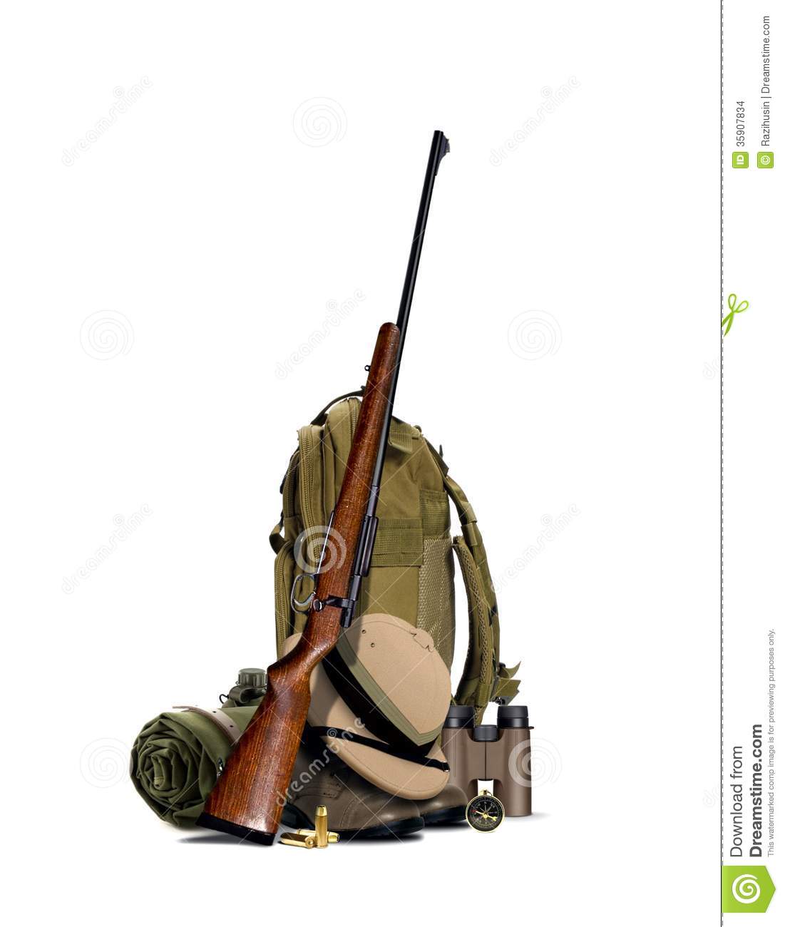 Hunting Equipment Stock Images   Image  35907834