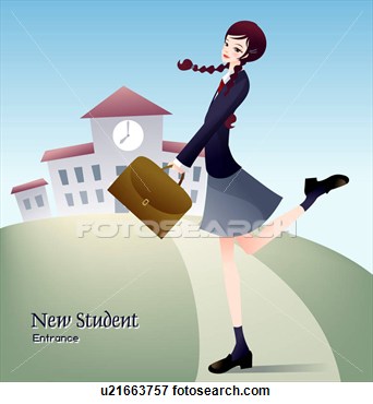 Illustration Of School Uniform Freshman First Day Of School School