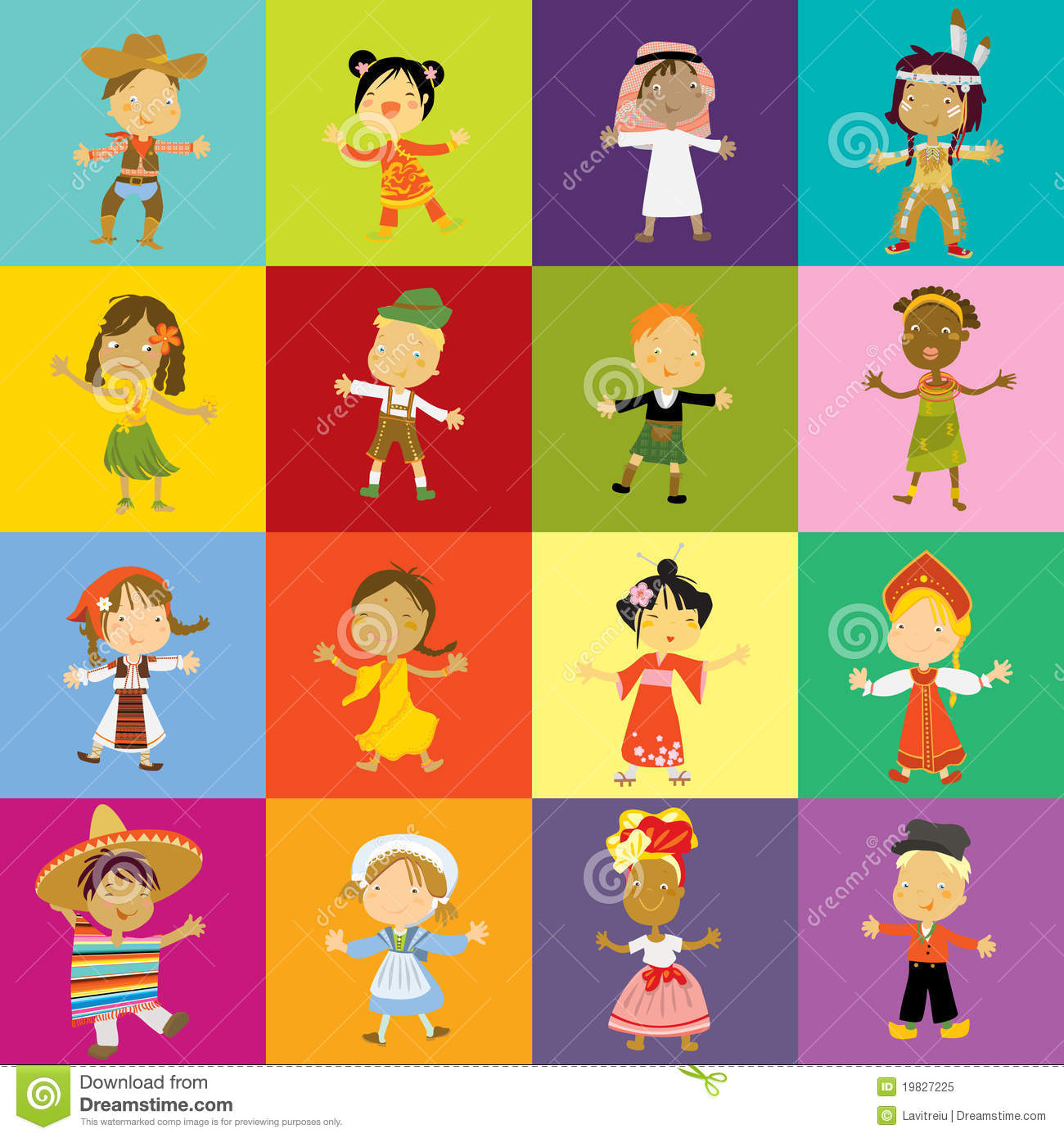 Kids Cultural Diversity Royalty Free Stock Photo   Image  19827225