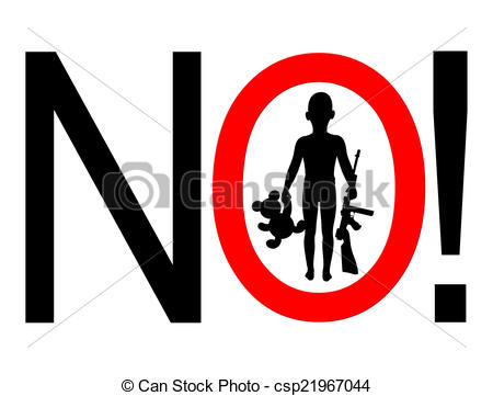 Of No Guns For Kids   Concept Sign For Gun Free Kids Or No Guns