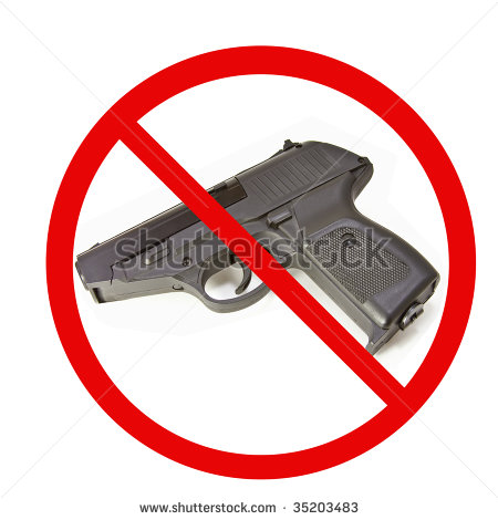 Pictures No Guns Allowed Stock Photo Stock Image Clipart Vector