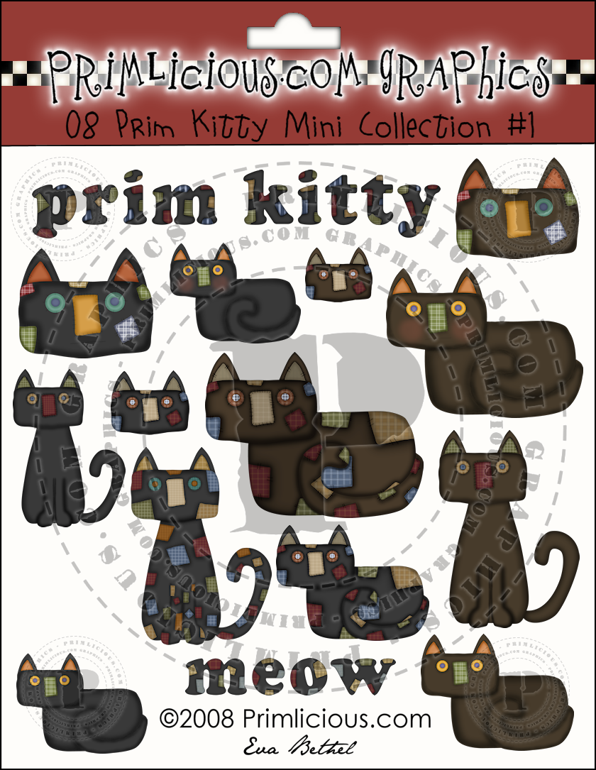 Prim Kitty Clipart Collection 1 Prim Kitty Clipart Collection 1 There    