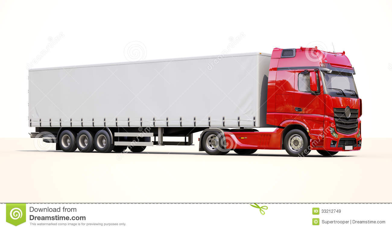 Semi Trailer Truck Royalty Free Stock Images   Image  33212749
