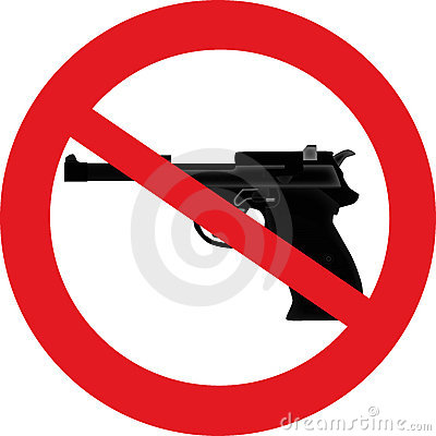 Vector Of A Sign Forbidden And A Gun Mr No Pr No 2 533 1
