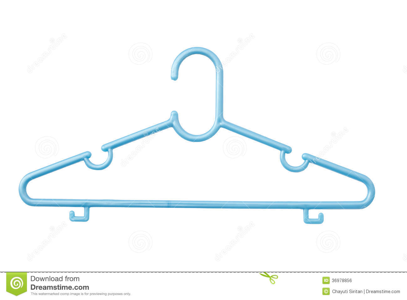 Blue Plastic Hanger Royalty Free Stock Image   Image  36978856