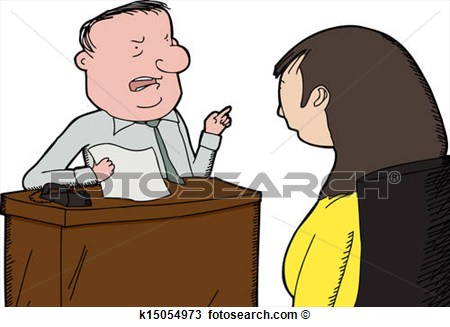 Boss Yelling At Worker View Large Clip Art Graphic