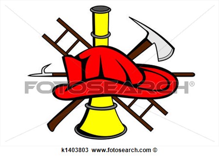 Drawing Of Firefighter Symbol K1403803   Search Clipart Illustration