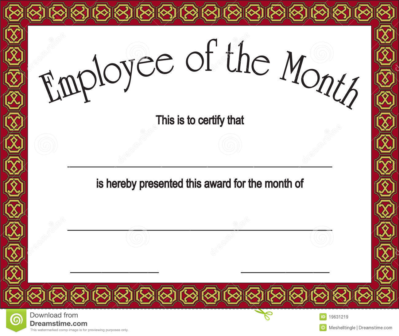 Employee Of The Month Award With Royalty Free Stock Images   Image    