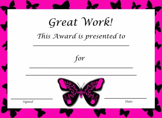 Free Printable Award Certificates For Kids