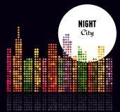 Night City   Vector Background Royalty Free Stock Images