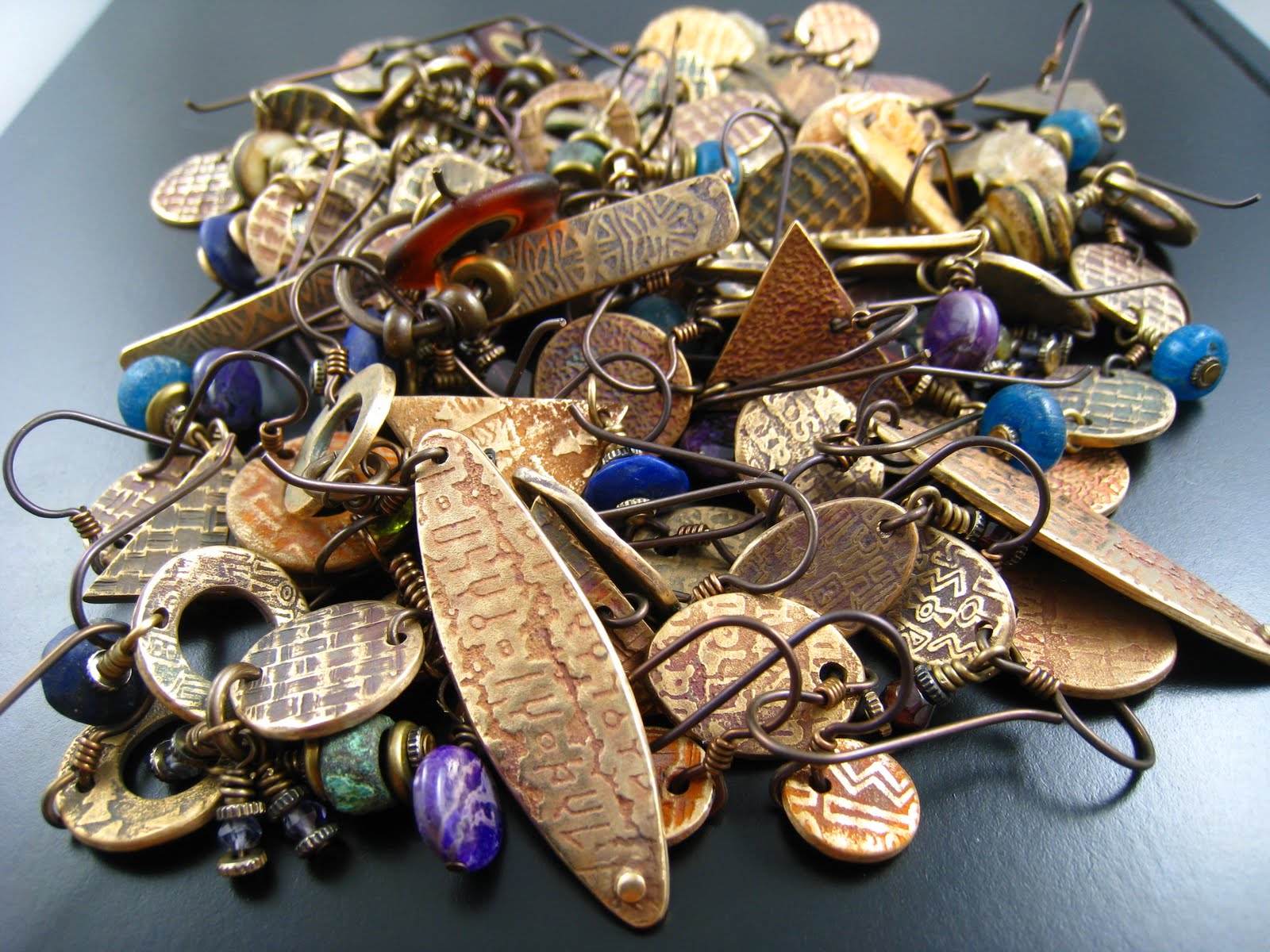 Pile Of Jewelry A Big Pile Of Earrings To