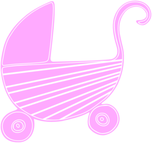 Pink Baby Stroller Clip Art At Clker Com   Vector Clip Art Online