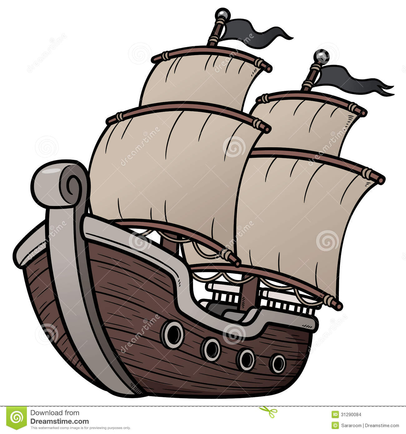 Pirate Ship Stock Images   Image  31290084