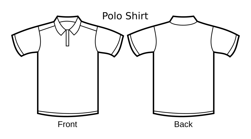 Polo Shirt Template By Nicubunu   A White Polo Shirt Template    