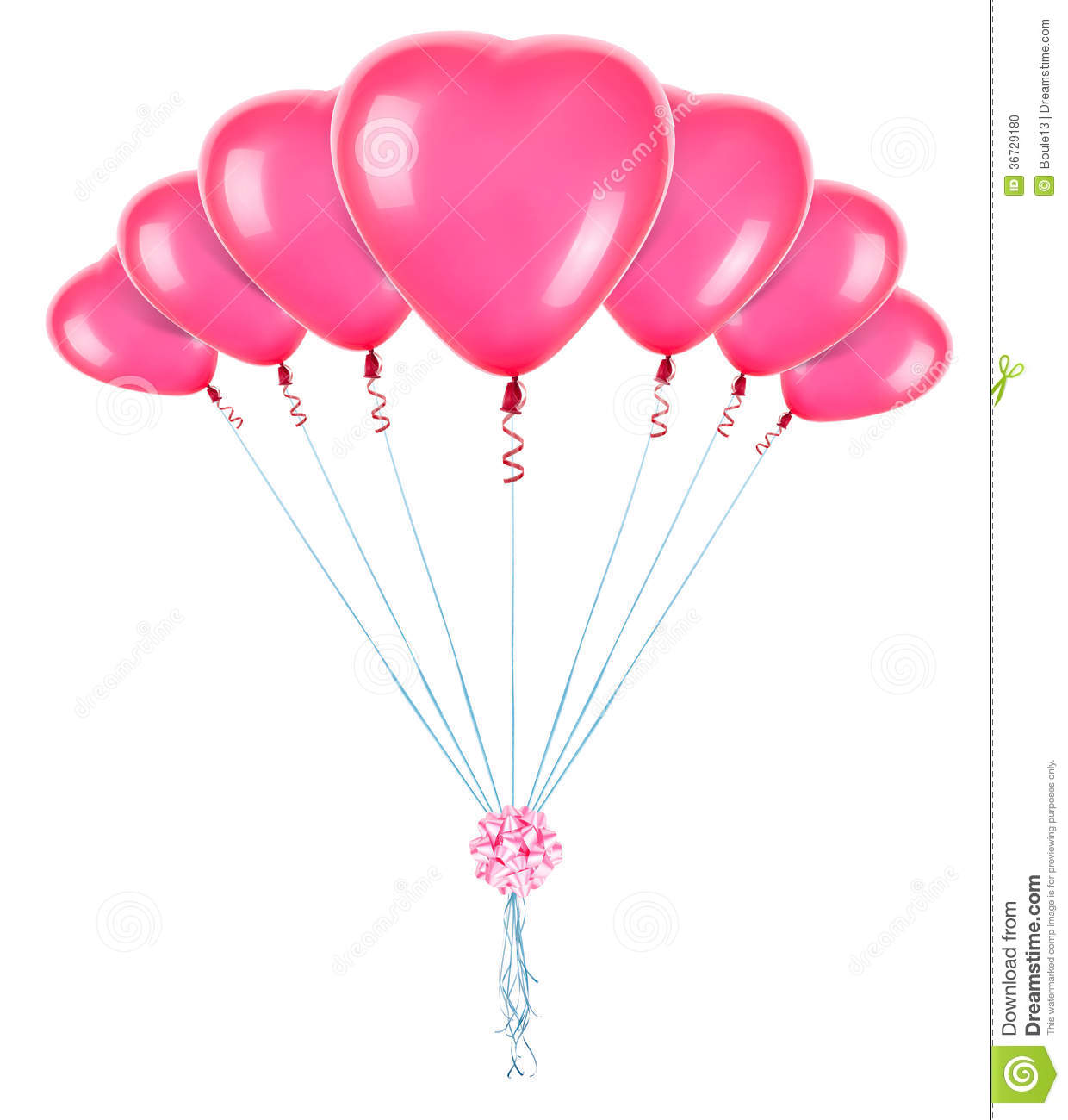 Red Heart Balloons Stock Photo   Image  36729180