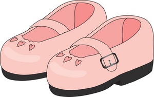Shoes Clipart Image  Child S Pink Dress Shoes