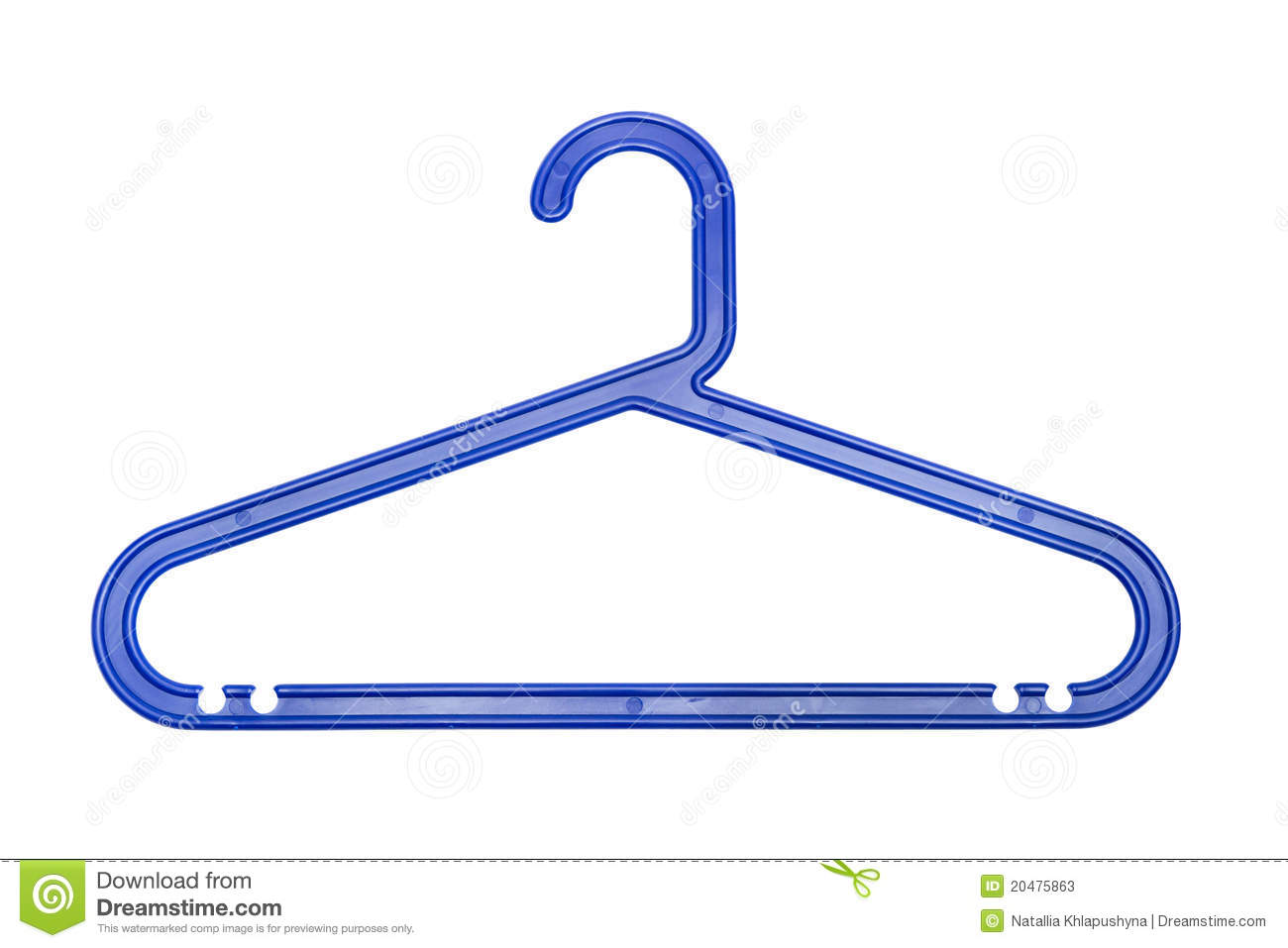 Stock Photos  Clothes Hanger From Plastic Isolated