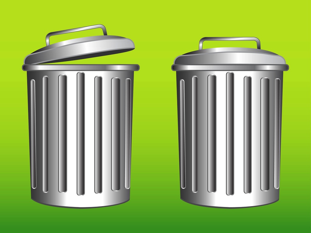 Trash Can Clipart Bin Graphics Of Trash Cans