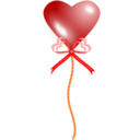 Two Red Heart Balloons Clipart   Royalty Free Public Domain Clipart