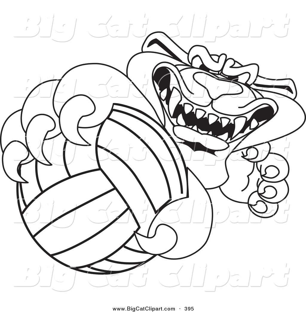 Volleyball Outline Clip Art