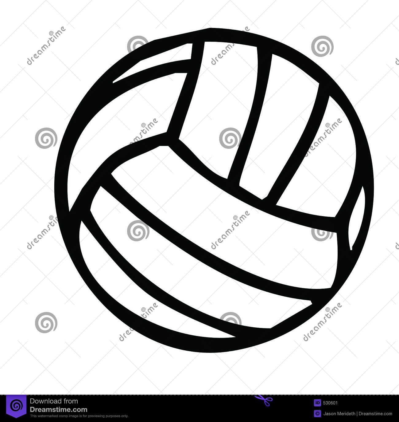 Volleyball Silhouette Stock Image   Image  530601