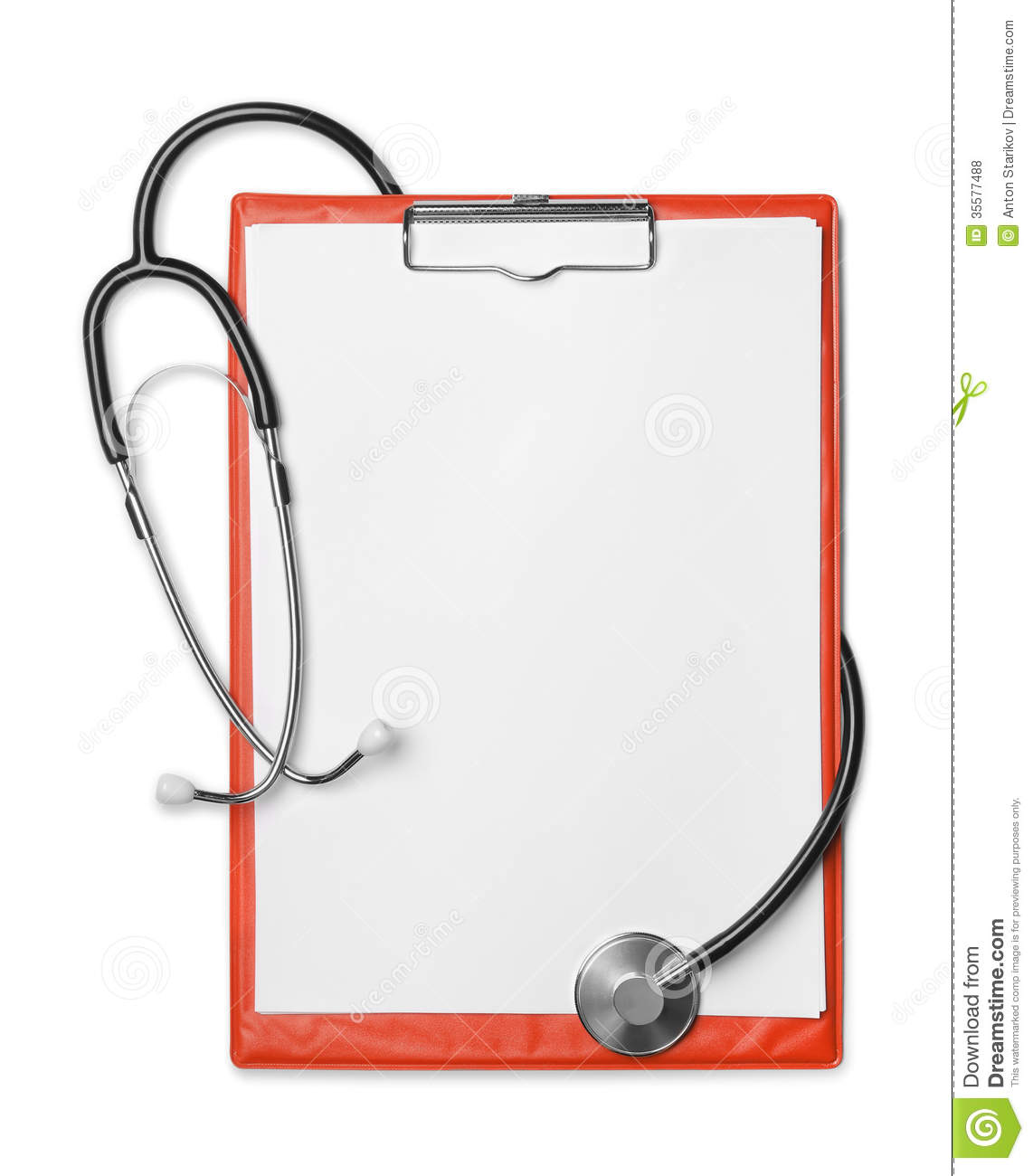 Clipboard And Stethoscope Royalty Free Stock Photos   Image  35577488