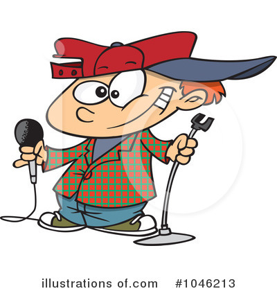 Comedian Clipart  1046213 By Ron Leishman   Royalty Free  Rf  Stock