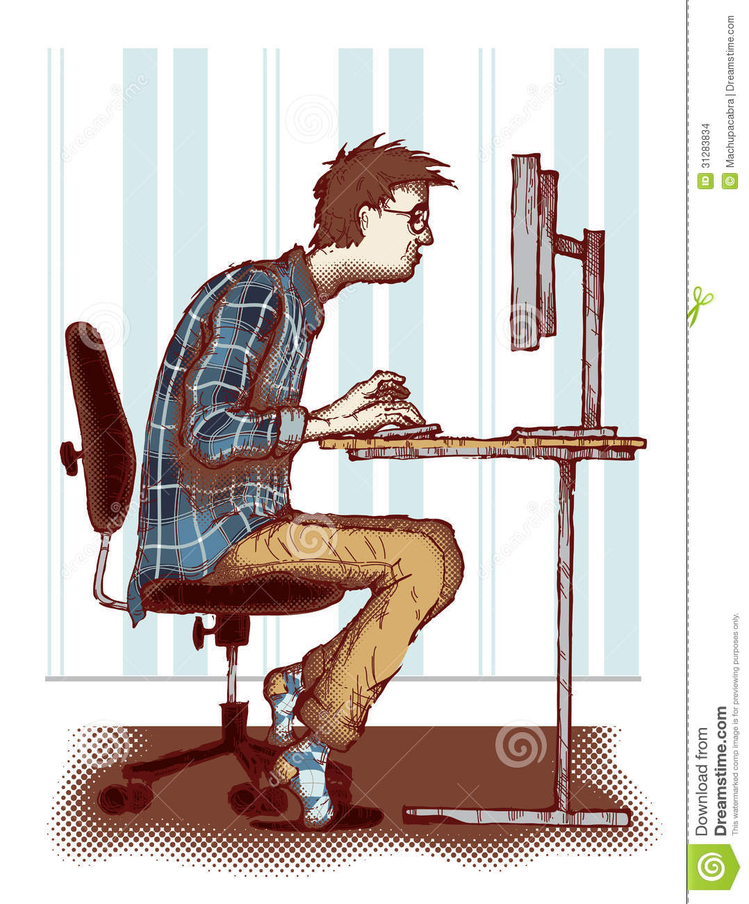 Computer Addiction Stock Images   Image  31283834