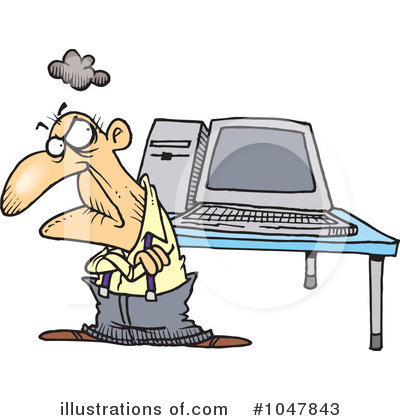 Computers Clipart  1047843 By Ron Leishman   Royalty Free  Rf  Stock    