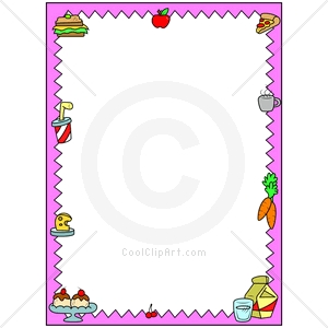 Coolclipart Com   Clip Art For  Borders Food Menu   Image Id 131049