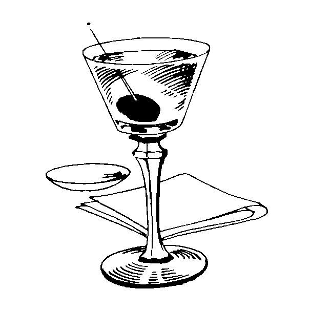 Food Clipart Page 19   B W Clipart  Food Groups Martini Cocktail